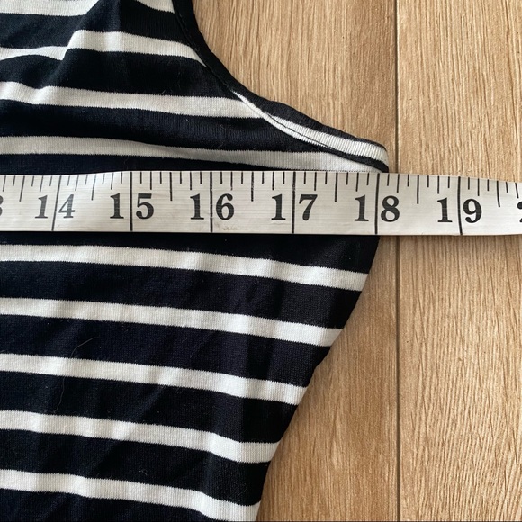 Striped Summer Midi Dress Womens Size Large - Picture 4 of 5